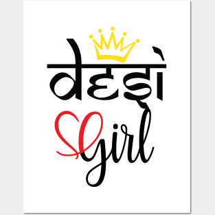 Desi Indian or Pakistani brown girl pride Posters and Art